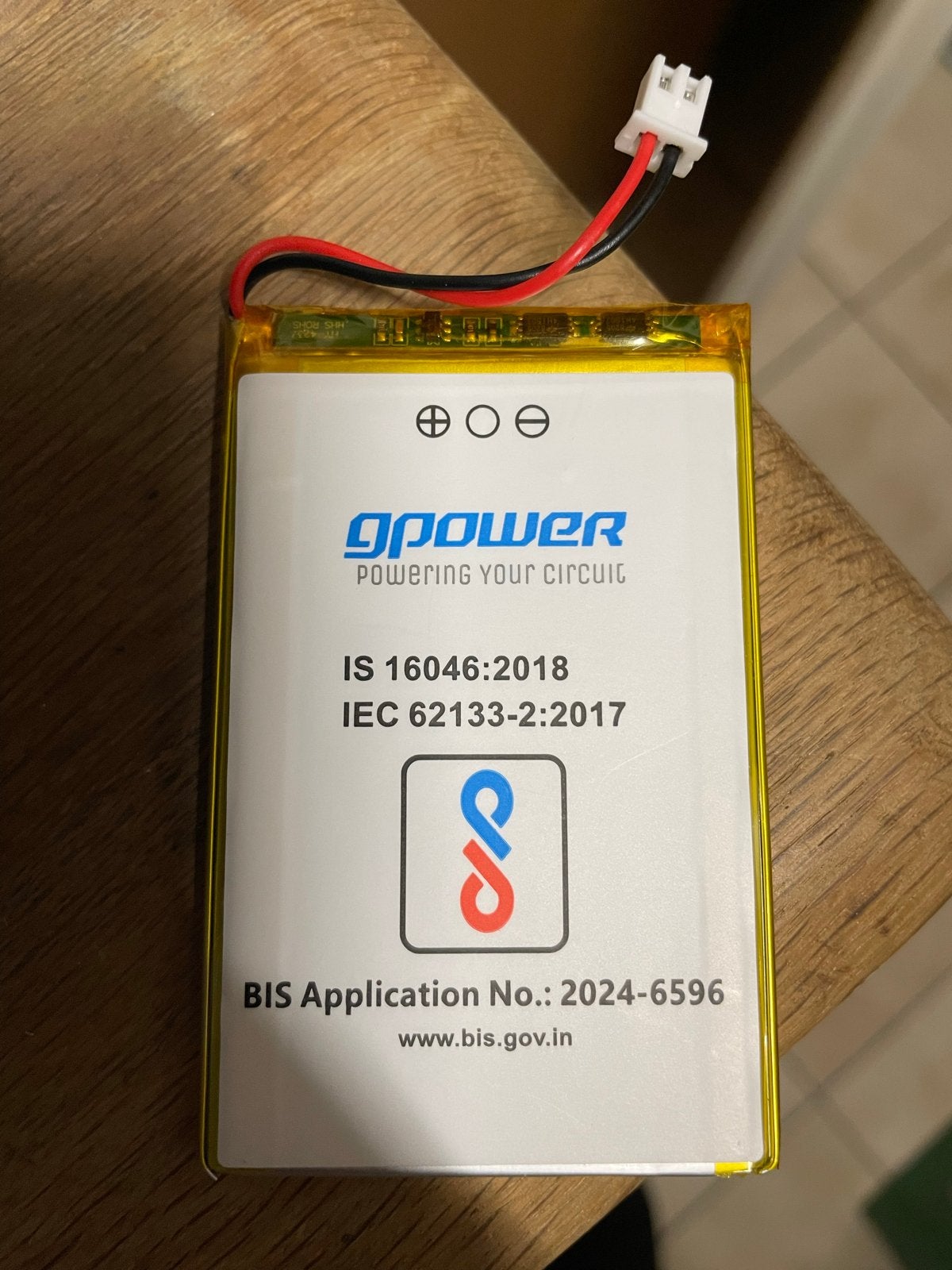 Lithium 3.7V 3400mAh Oplaadbare Batterij GPower, Ophalen of Verzenden, Nieuw, Oplaadbaar