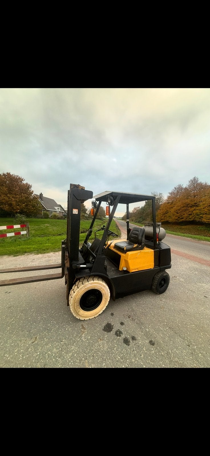 Mitsubishi heftruck 3800 kilo, Ophalen
