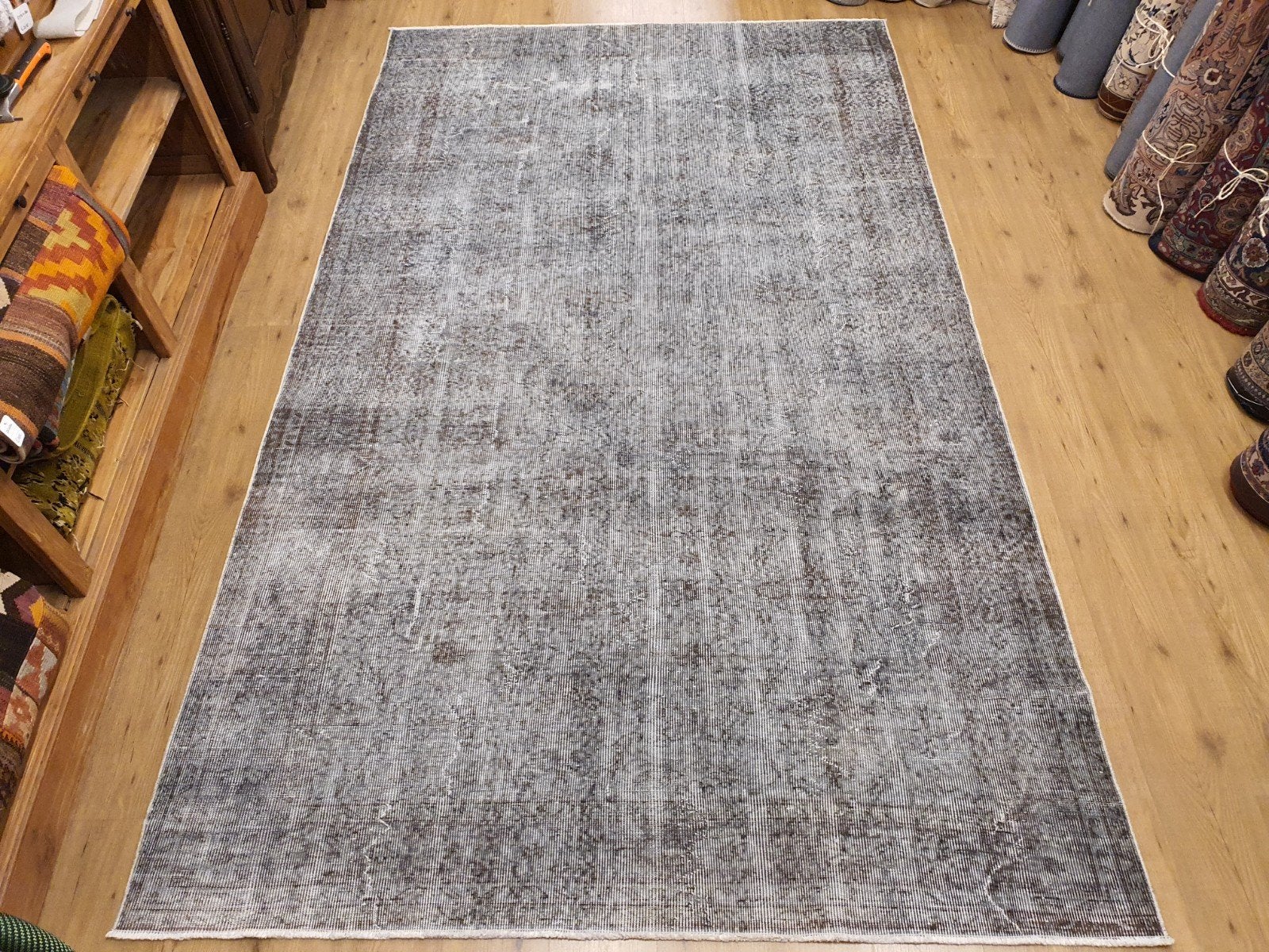Vintage handgeknoopt perzisch tapijt tabriz 318x187, Info@SlatsAntiek.nl, Tweedehands, Perzisch, 150 tot 200 cm