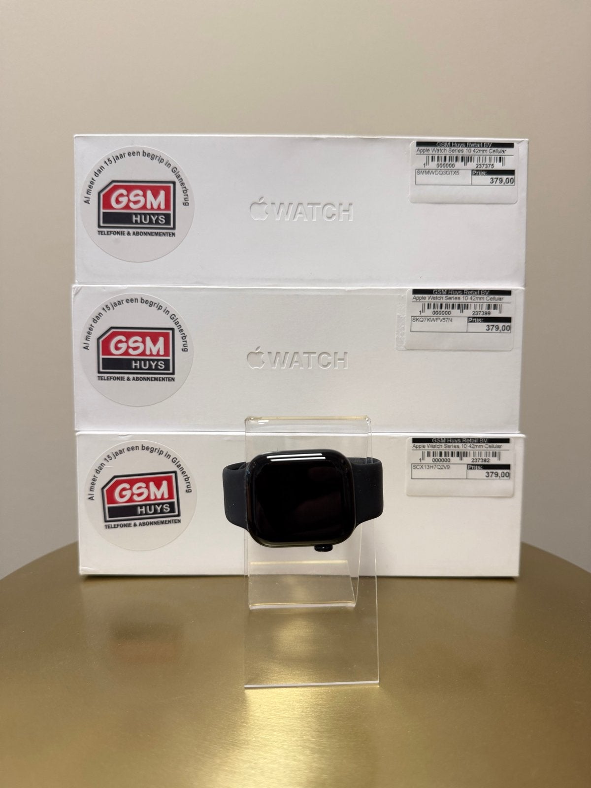 Apple Watch Series 10 42mm Cellular Nieuw, Ophalen, Hartslag, Zwart, IOS