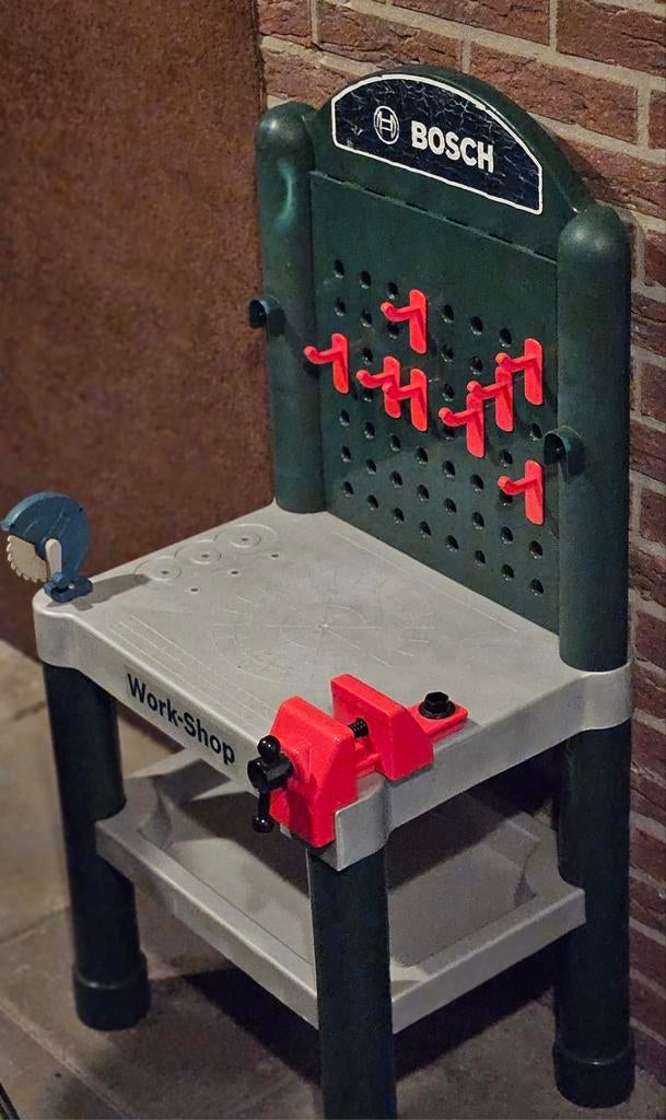 Bosch kinder werkbank, Kinderen en Baby's, Speelgoed | Speeltafels, Ophalen, Gebruikt
