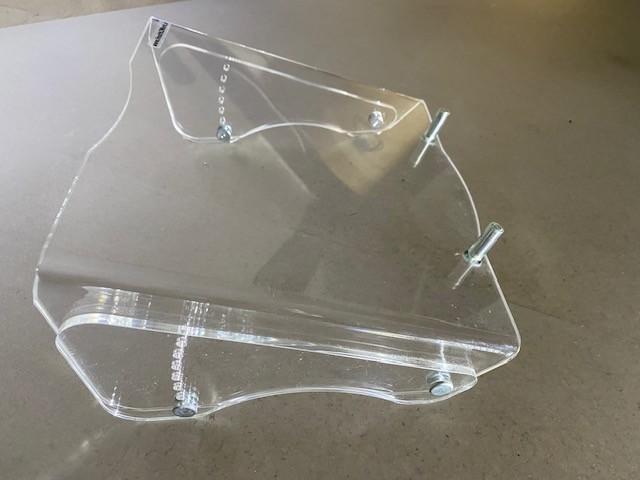 Verstelbare plexiglas laptop standaard, Ophalen of Verzenden, Zo goed als nieuw, Onbekend, In hoogte verstelbaar