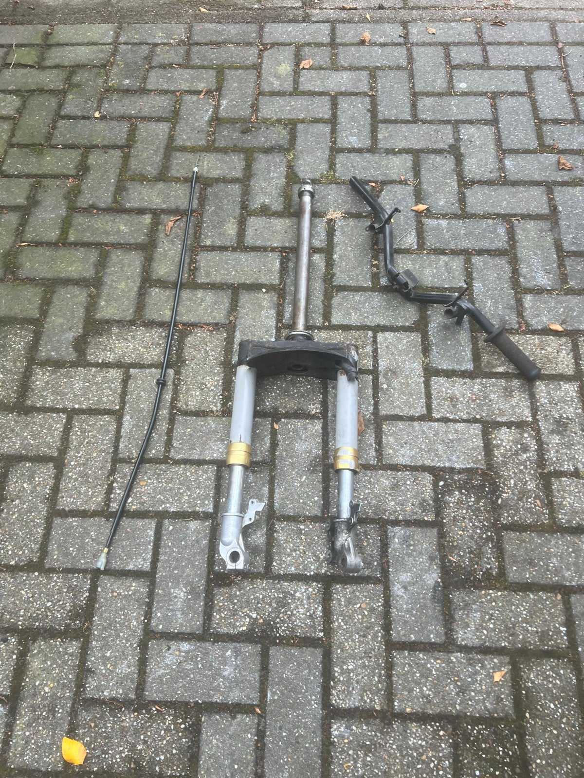 Gilera Runner 125-180 voorvork (gouden ringen), Ophalen of Verzenden, Gebruikt, Overige typen, Overige merken