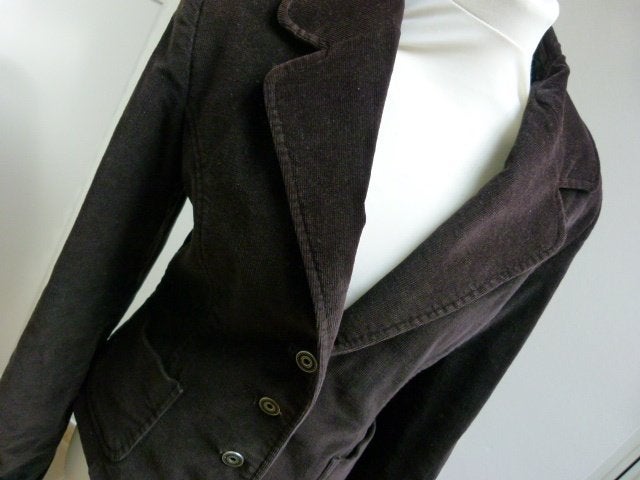 Nominal vintage bruin ribjasje colbert corduroy maat L 42, Bruin, Maat 42/44 (L), NOMINAL, Ophalen of Verzenden