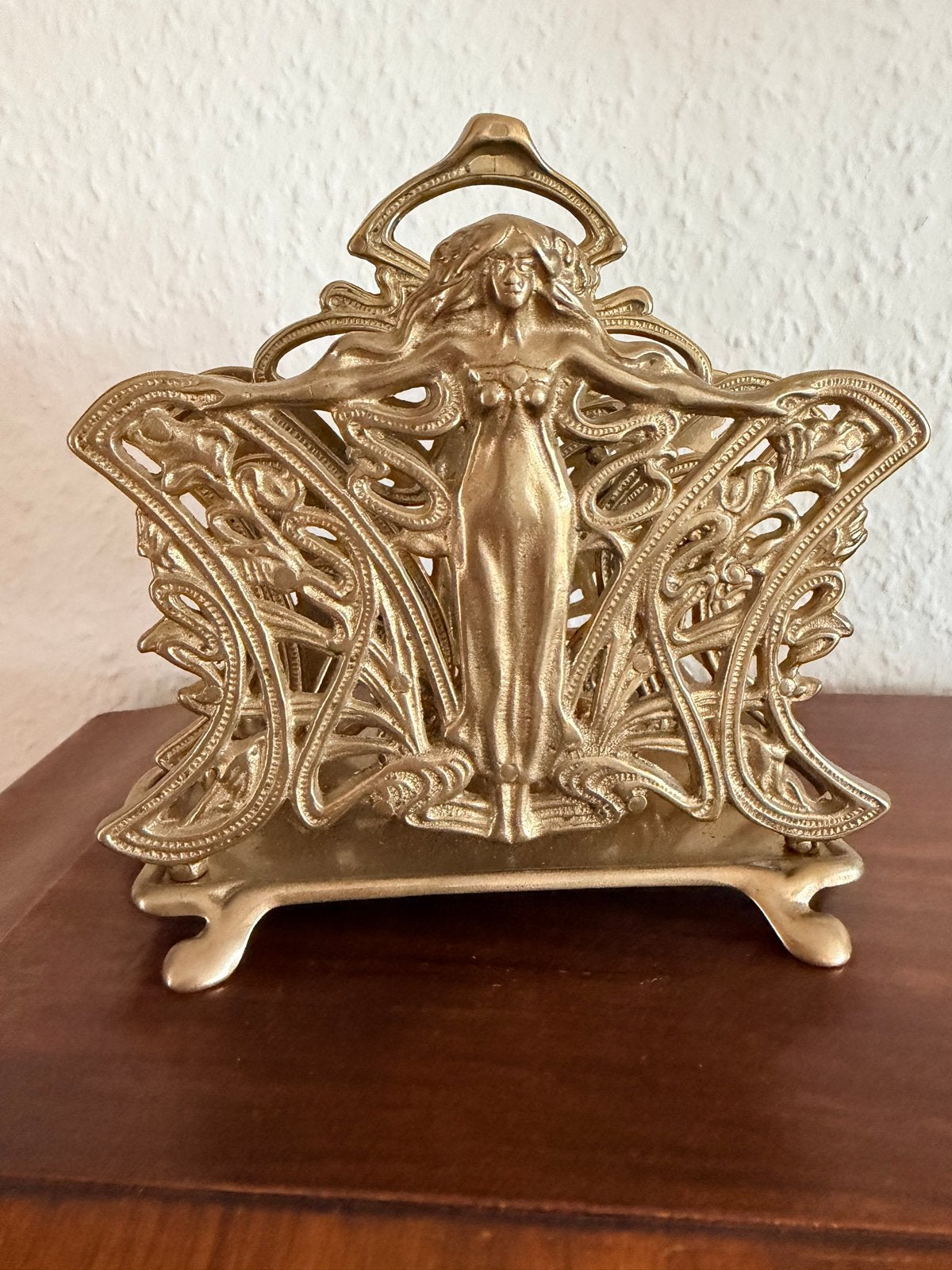 Art Nouveau Brievenhouder / Servethouder, Ophalen of Verzenden