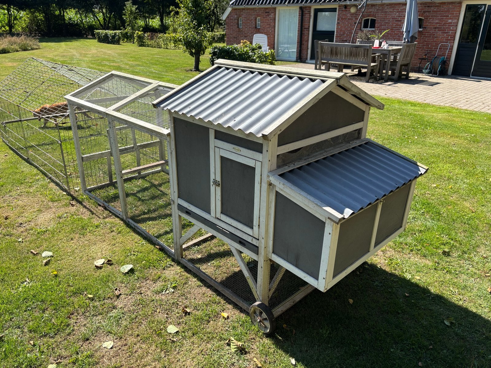 Kippenhok en ren met toebehoren, Dieren en Toebehoren, Vogels | Hokken en Kooien, Ophalen, Hout, Overige typen