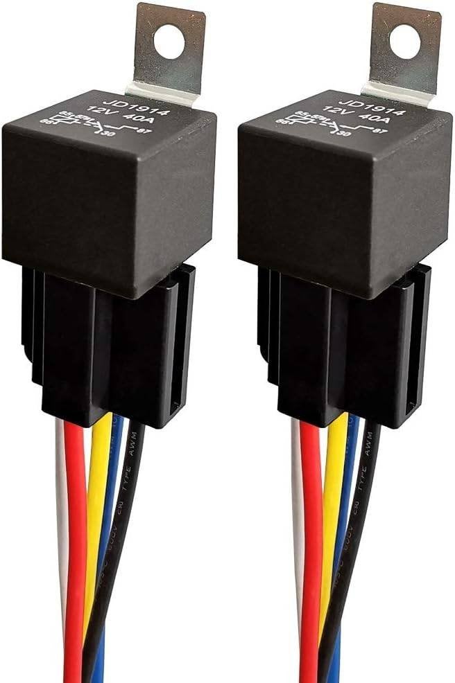 12V Relais 40 Amp. met Socket, 5 Pin., Ophalen of Verzenden, Nieuw, Overige automerken