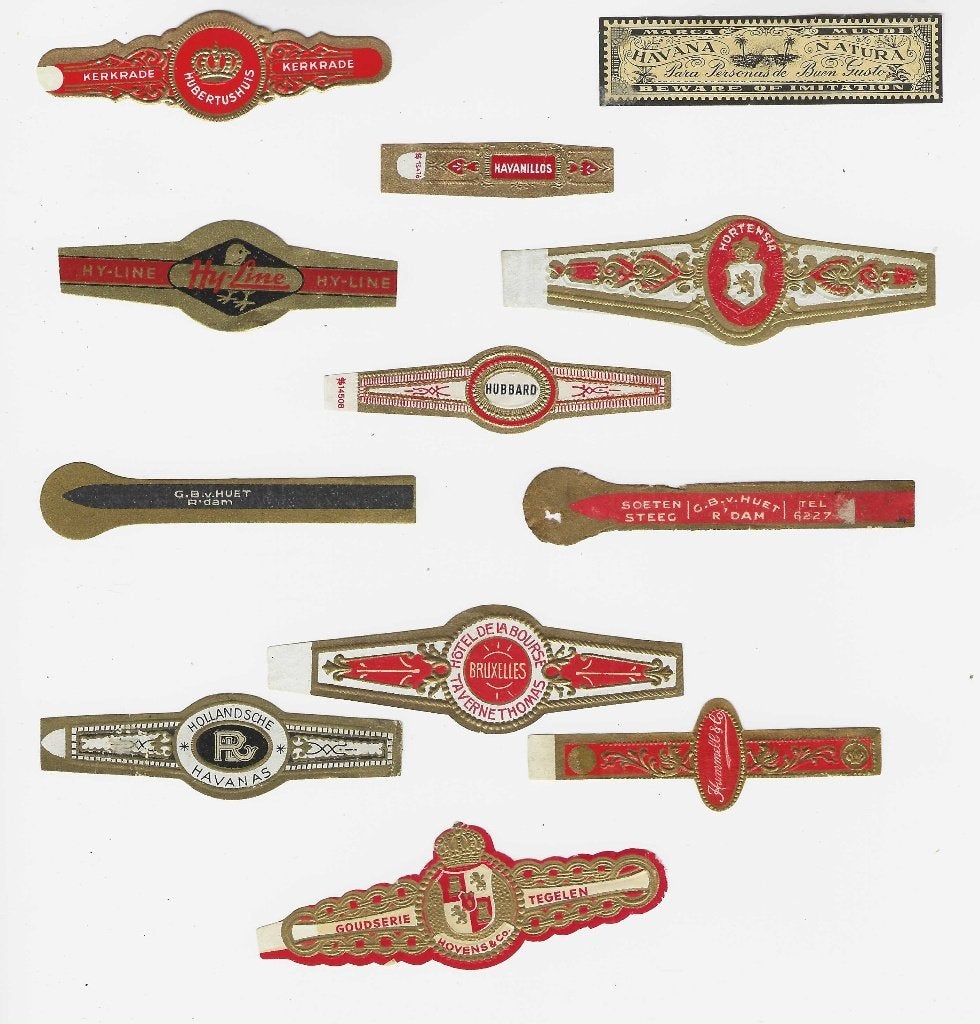 klassiek blad 252  diverse     sigarenbanden, Verzamelen, Ophalen of Verzenden, Zo goed als nieuw, Sigarenbandjes