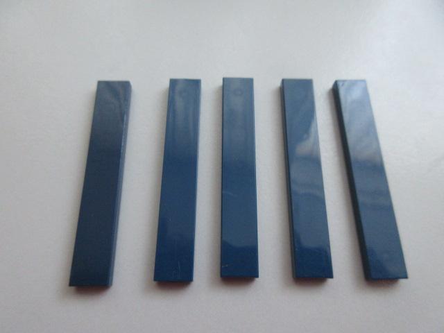 nr. 7123, 5 Donkerblauwe tegels 1x6, Ophalen of Verzenden, Zo goed als nieuw, Complete set, Lego