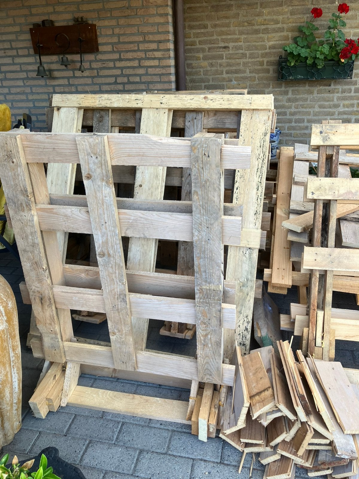 Pallets, Minder dan 3 m³, Ophalen