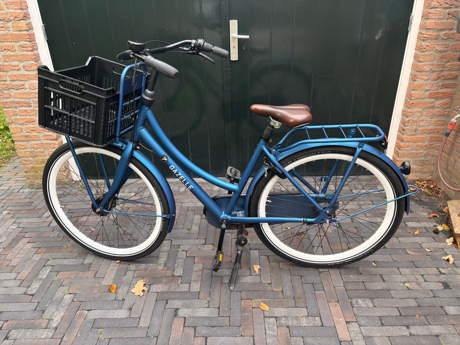 Gazelle Puur NL BLAUW tiener /damesfiets 50CM /28inch, Fietsen en Brommers, 50 tot 53 cm, Ophalen, Gebruikt, Gazelle