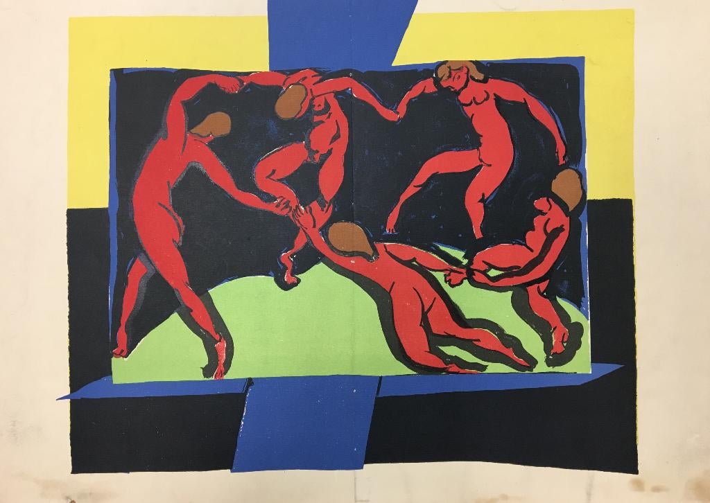 Matisse prachtig / kunstdruk - 70 x 100 cm !! La dance !, Ophalen of Verzenden