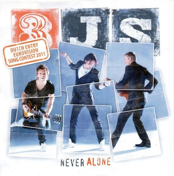 3JS CD SINGLE NEVER ALONE eurovisie songfestival, 6 singles of meer, Ophalen of Verzenden, Zo goed als nieuw, Pop
