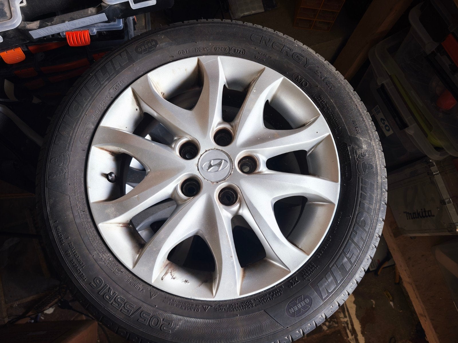 Originele Hyundai i30 FD 16 inch lichtmetalen velgen, Ophalen, Gebruikt, 16 inch, Banden en Velgen