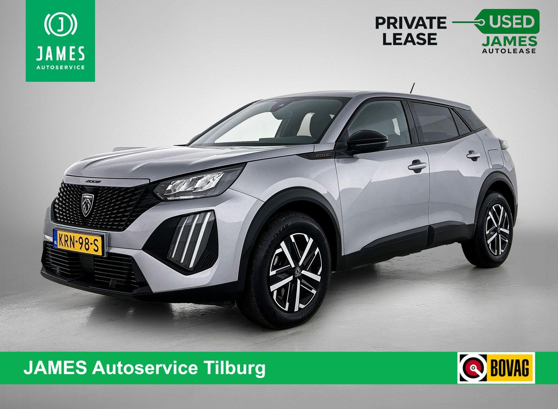 Peugeot 2008 1.2 Hybrid 145 Style AUTOMAAT | CARPLAY | LED |, Auto's, Stof, Gebruikt, Euro 6, 1199 cc