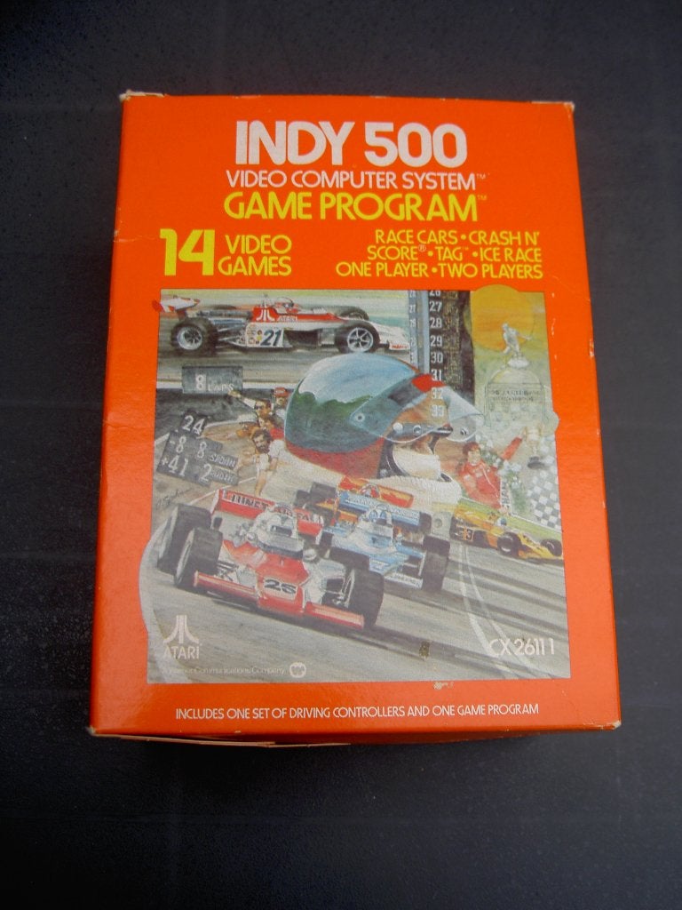 atari game  indy 500, Spelcomputers en Games, Games | Atari, Gebruikt, Atari 2600, Racen en Vliegen, 1 speler, Vanaf 3 jaar, Eén computer