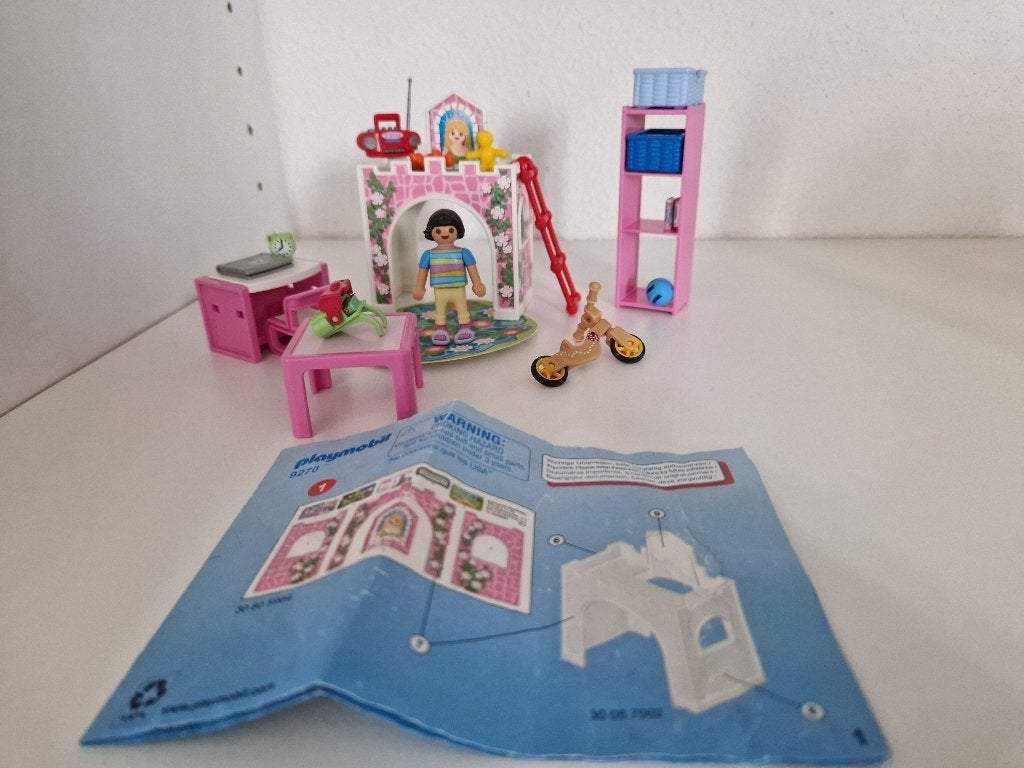 Playmobil 9270 kinderkamer met hoogslaper Compleet, Complete set, Overige typen, Zo goed als nieuw, Family fun