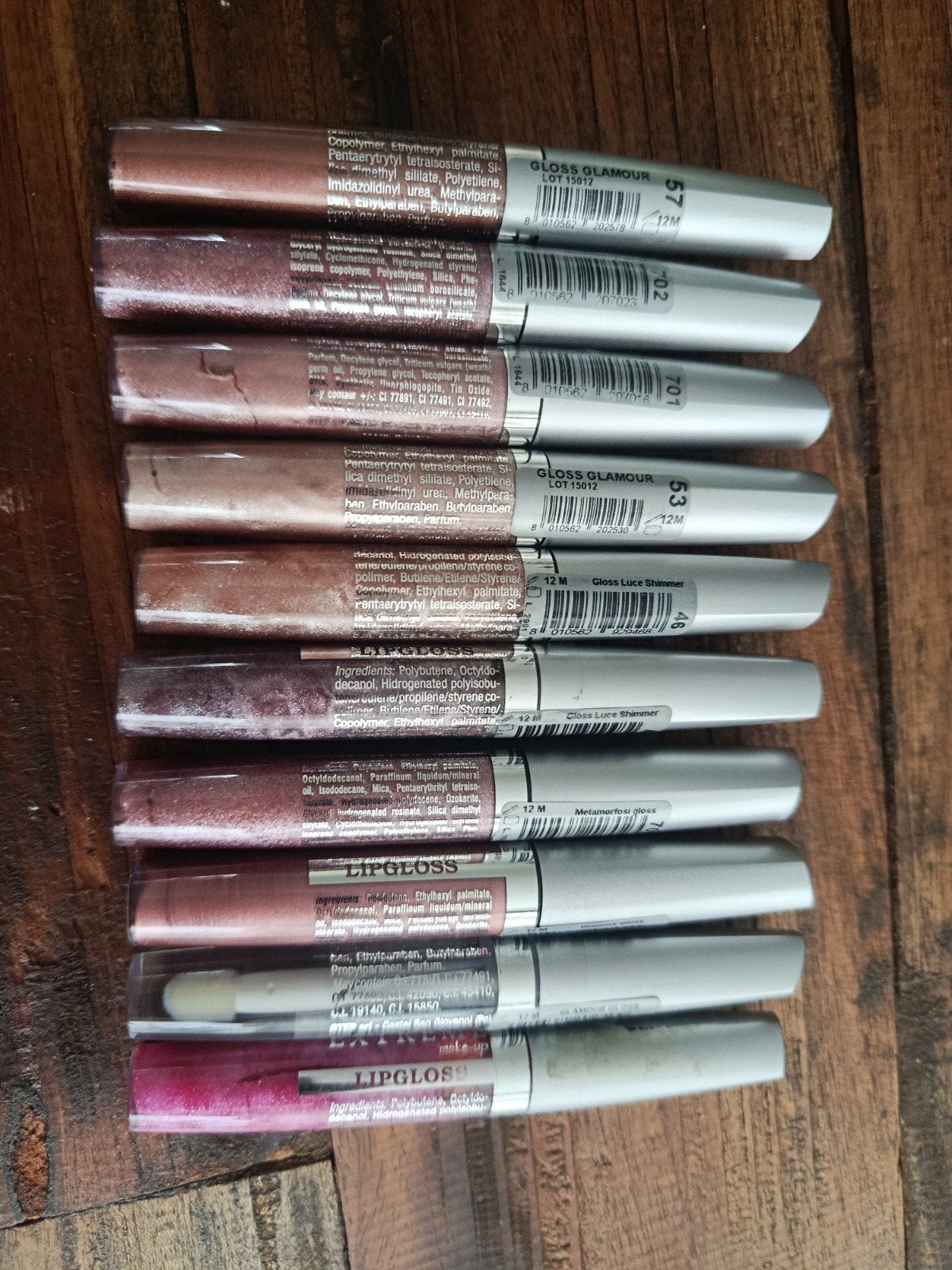 10 x nieuwe lipgloss, Ophalen of Verzenden, Nieuw, Overige kleuren, Lippen