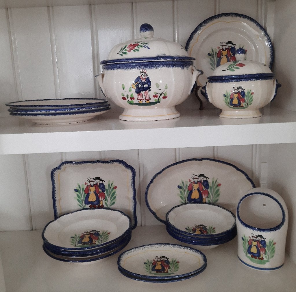 Bretons 'artisanal' - Tafelservies (19), Ophalen of Verzenden