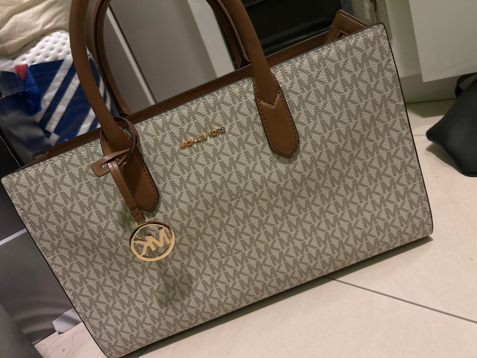 Michael Kors Handtas - Nieuw met label, Ophalen of Verzenden, Nieuw, Beige, Handtas