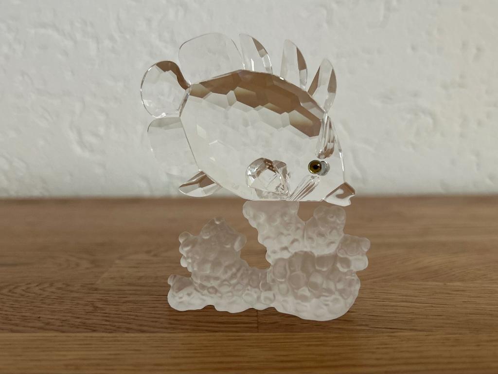 3 Swarovski beeldjes – Vis, IJsvogel en Papegaai, Ophalen of Verzenden, Zo goed als nieuw, Figuurtje