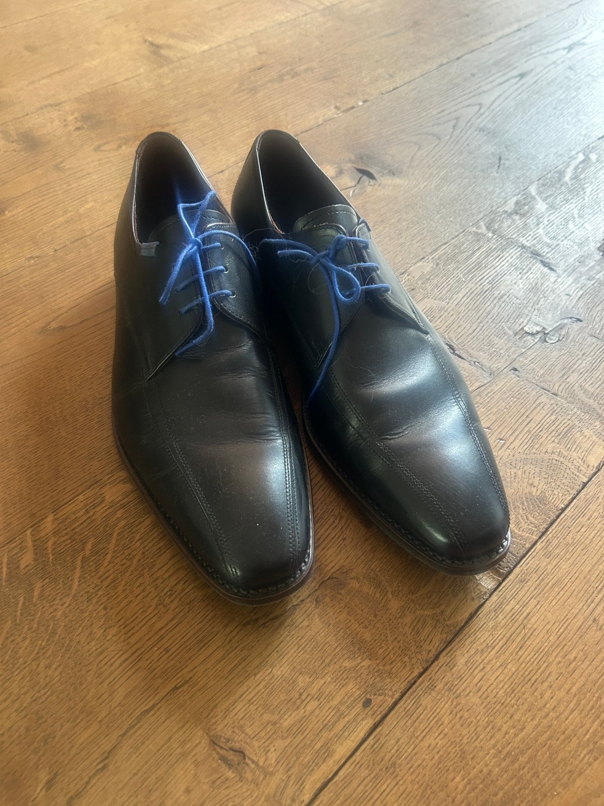 Floris van Bommel mt 8 1/2, Zwart, Ophalen of Verzenden, Gedragen, Veterschoenen