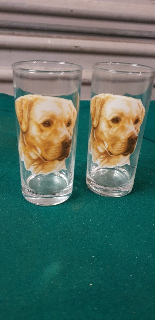 drinkglazen met golden retriver, Ophalen of Verzenden, 'T Olde Gre-j, Info@toldegrej.nl, Endepoelstraat 20f Didam
