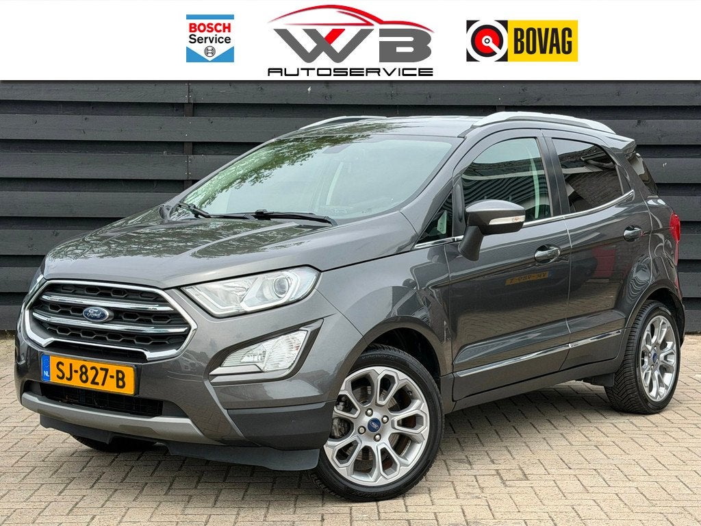 Ford EcoSport 1.0 EcoBoost Titanium Navi I PDC I Stoelverw I, Auto's, Ford, Voorwielaandrijving, 125 pk, Gebruikt, Leder en Stof