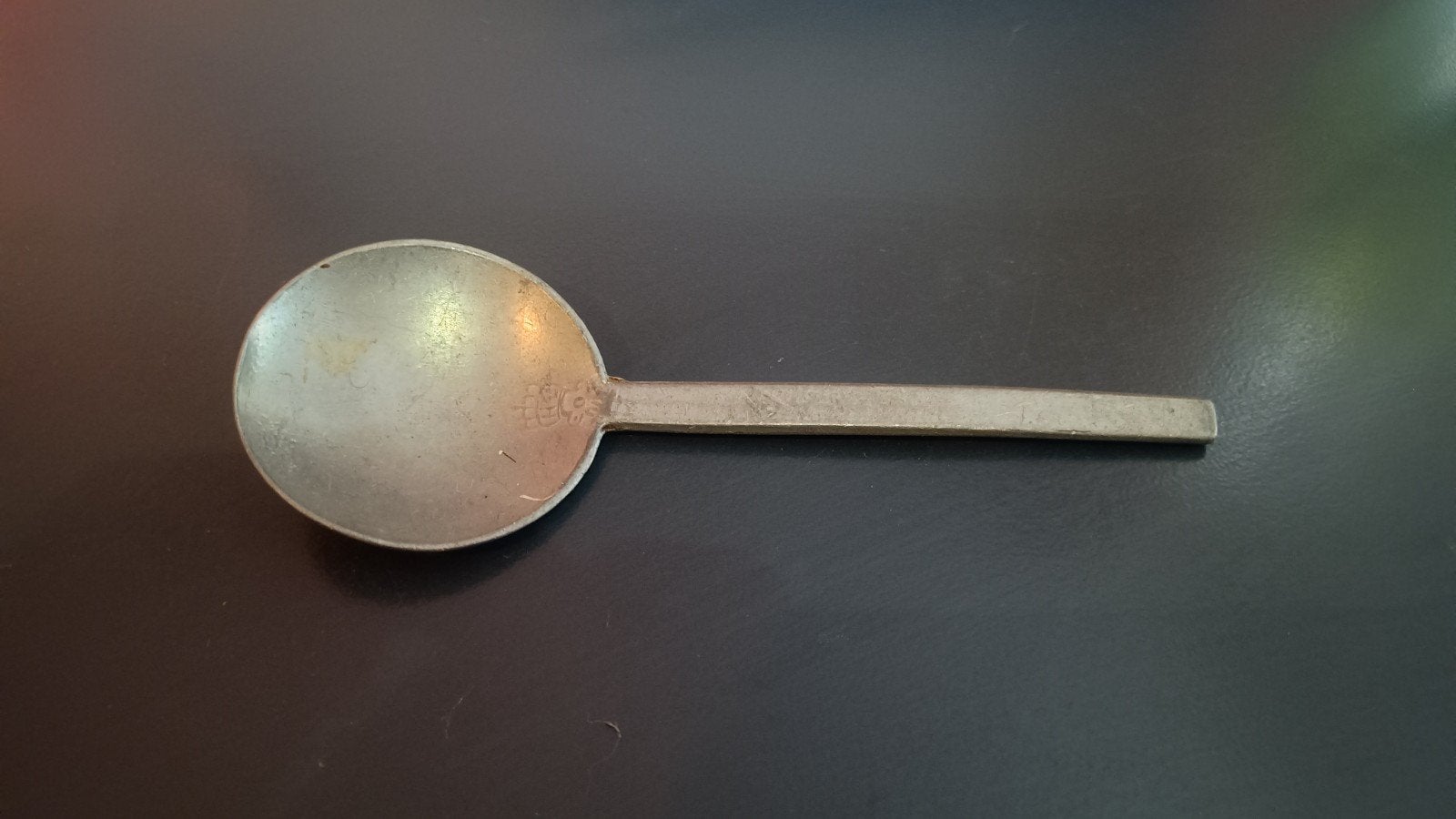 Antieke tinnen lepel met merkteken (van rond 1800), Antiek en Kunst, Ophalen of Verzenden