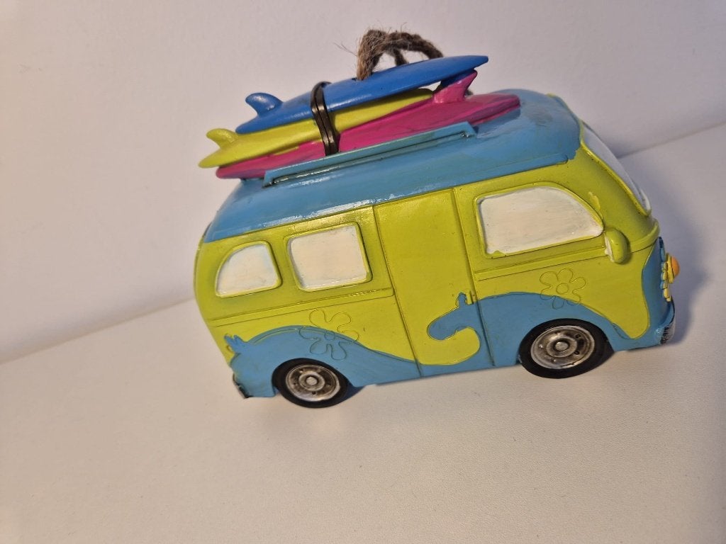 Volkswagen Surfbus spaarpot / fooienpot /  bloempot, Verzamelen, Beelden en Beeldjes, Zo goed als nieuw, Overige typen, Ophalen of Verzenden