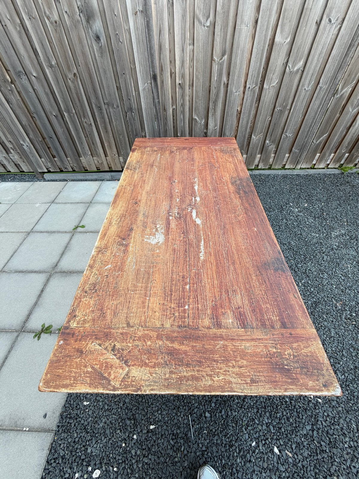 Eikenhouten tafel - 180x90x80 cm gratis, Ophalen, Gebruikt, Eikenhout, 50 tot 100 cm