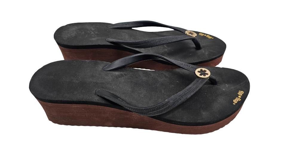 zwarte sandalen van Flip flop maat 37 (1224), Slippers, Zwart, Ophalen of Verzenden, Zo goed als nieuw