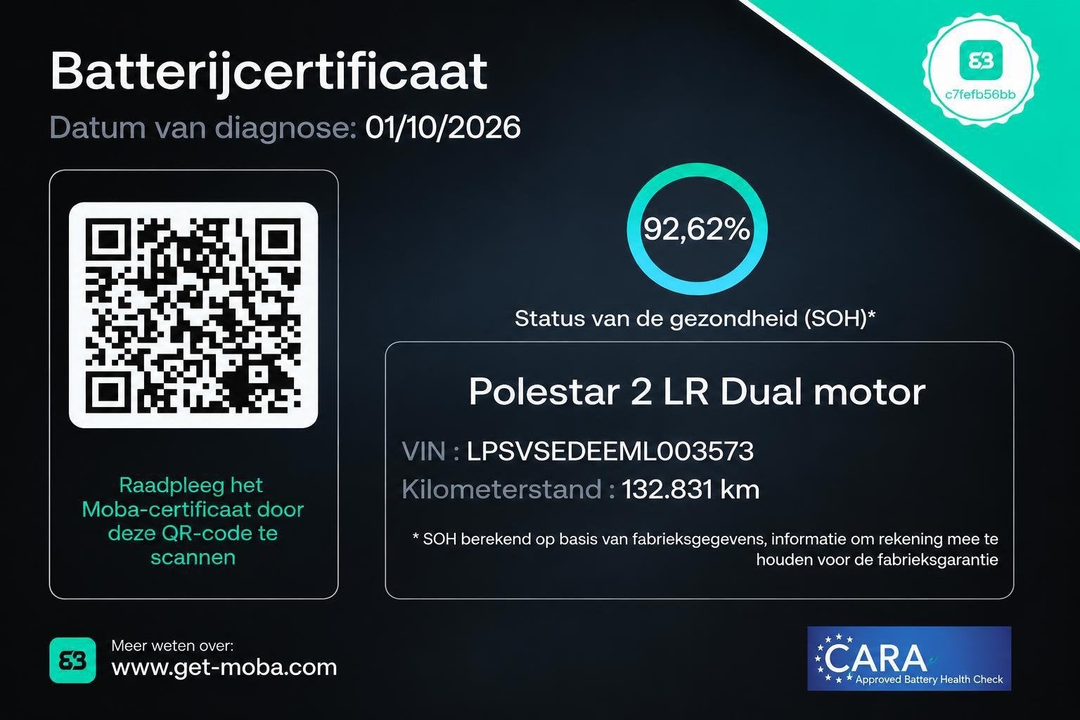 Polestar 2 Long Range Dual Motor Launch Edition 78kWh PANO 9, Auto's, Automaat, Gebruikt, Zwart, 110 €/maand