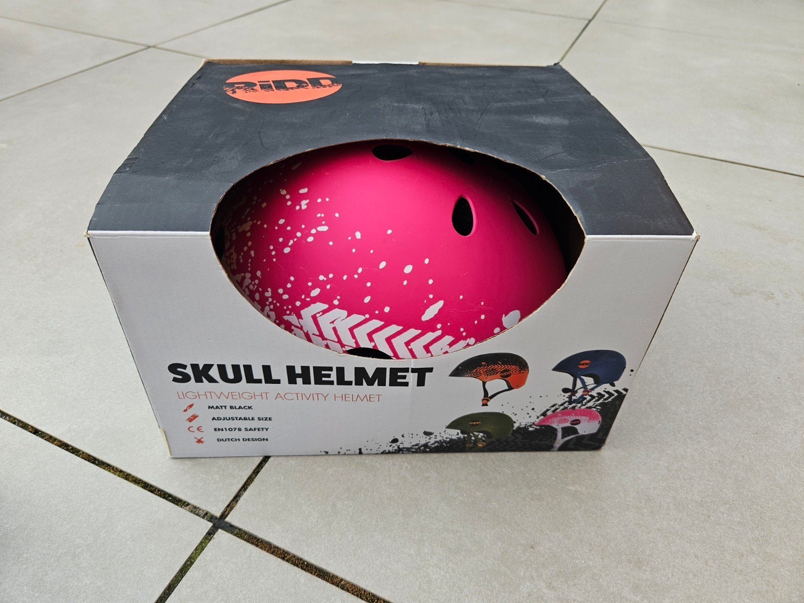 Roze RIDD Skull Helm - Lichtgewicht Activiteit Helm, Ophalen, Meisje, Overige maten, Zo goed als nieuw
