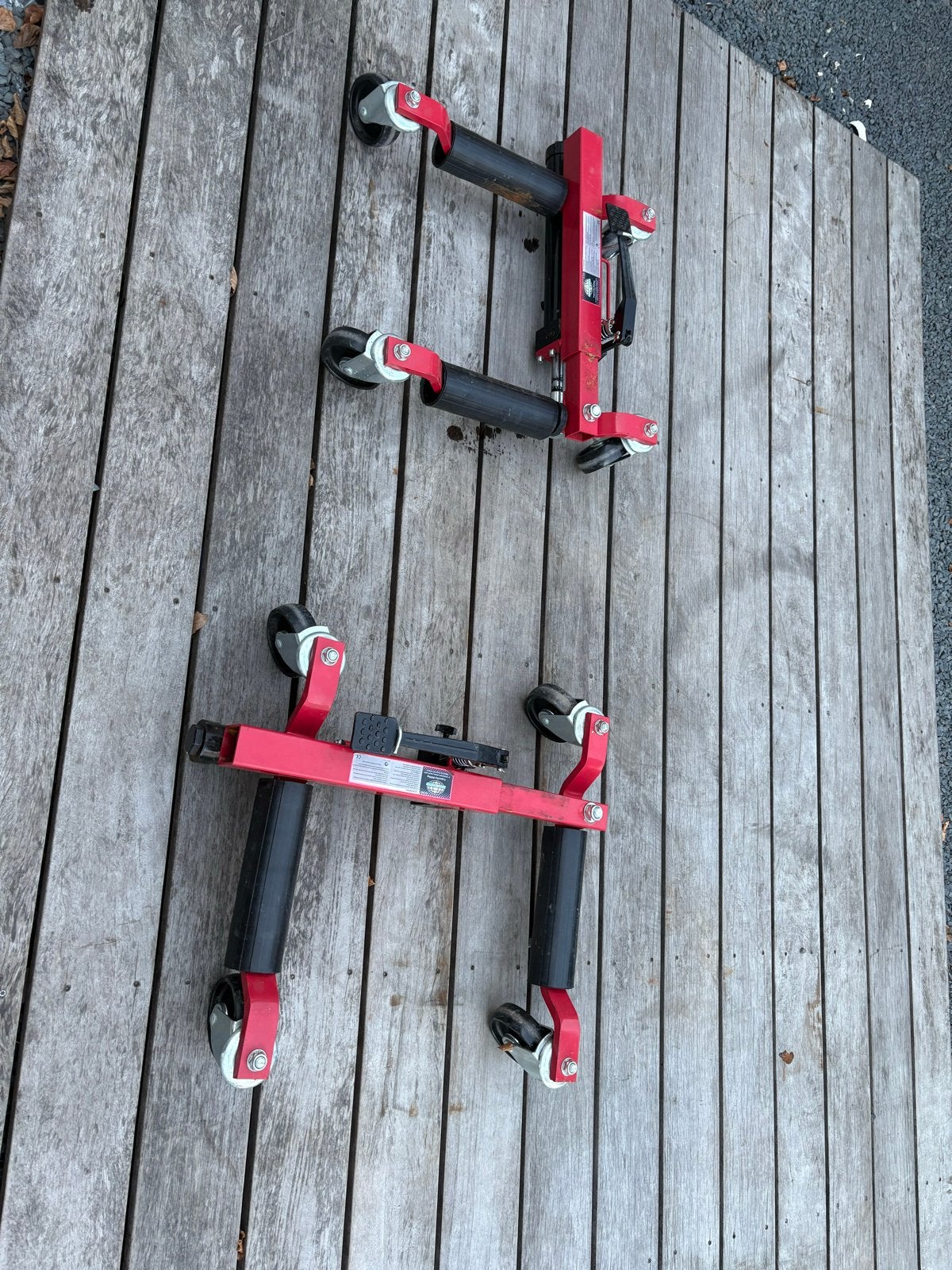 Hydraulische Wiel Skate Krik - 680kg Capaciteit, Ophalen, Gebruikt, Hydraulisch, Garagekrik