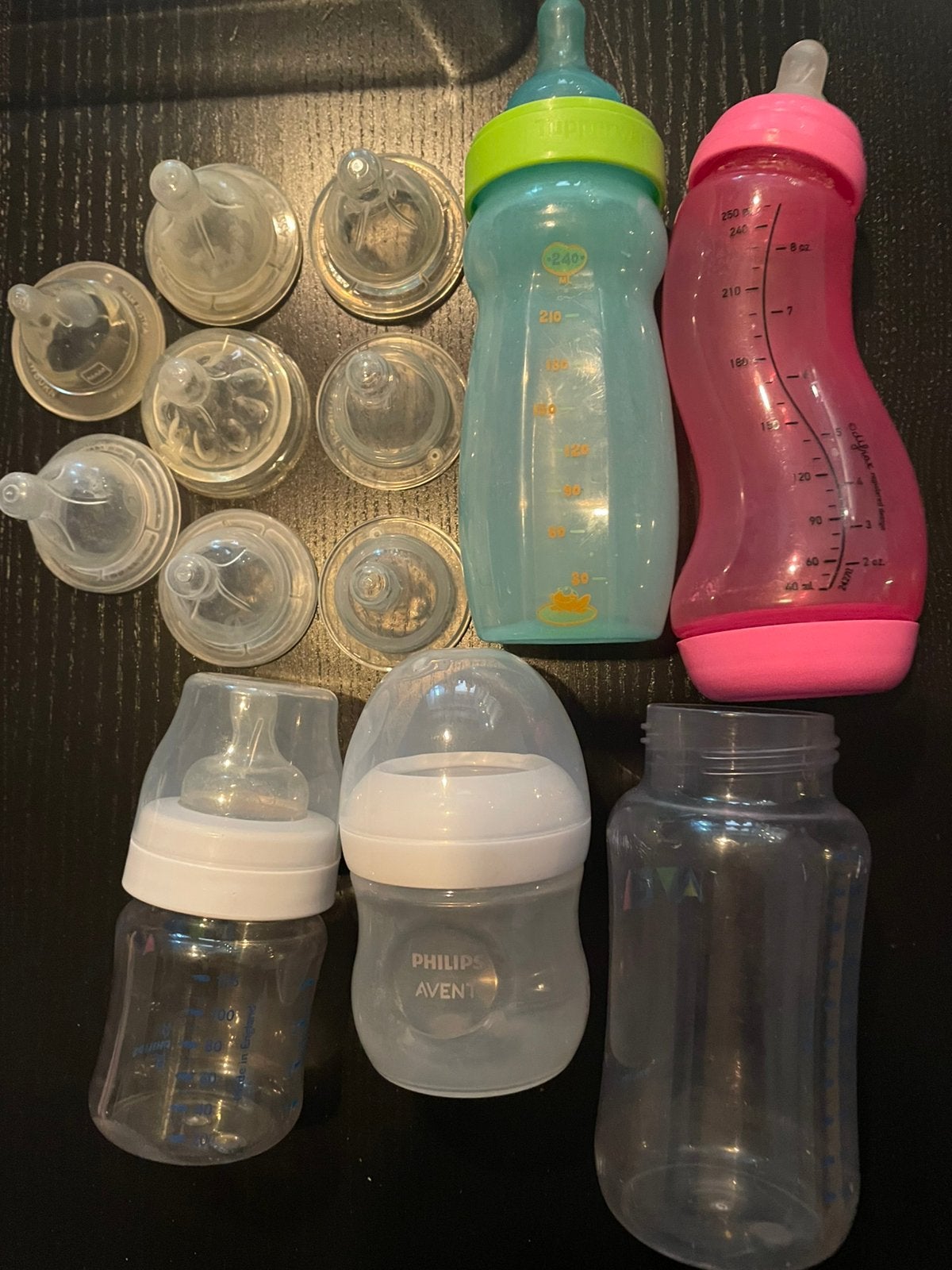 Avent baby voeding flessen en tupperware fles, Ophalen of Verzenden, Zo goed als nieuw, Flessen- of potjesverwarmer