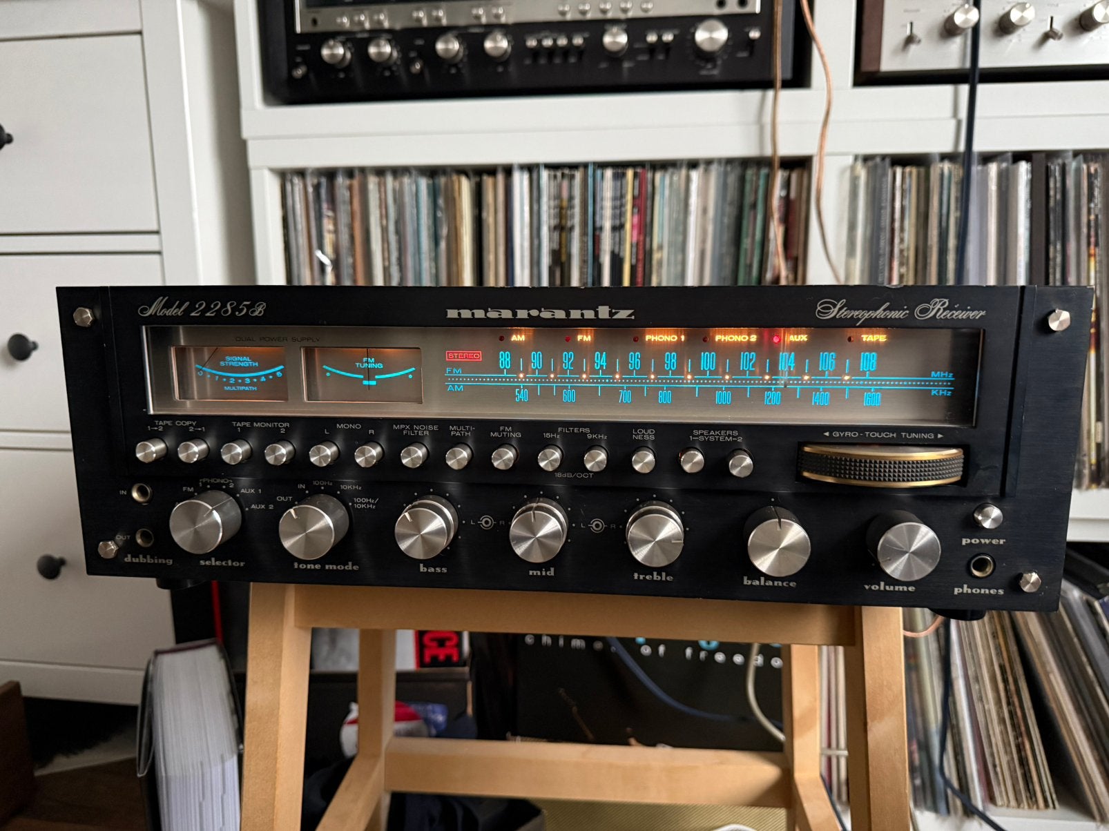 Marantz 2285b Zwart - Recent geserviced met 3 mnd garantie!, Marantz, Gebruikt, Ophalen of Verzenden, 60 tot 120 watt