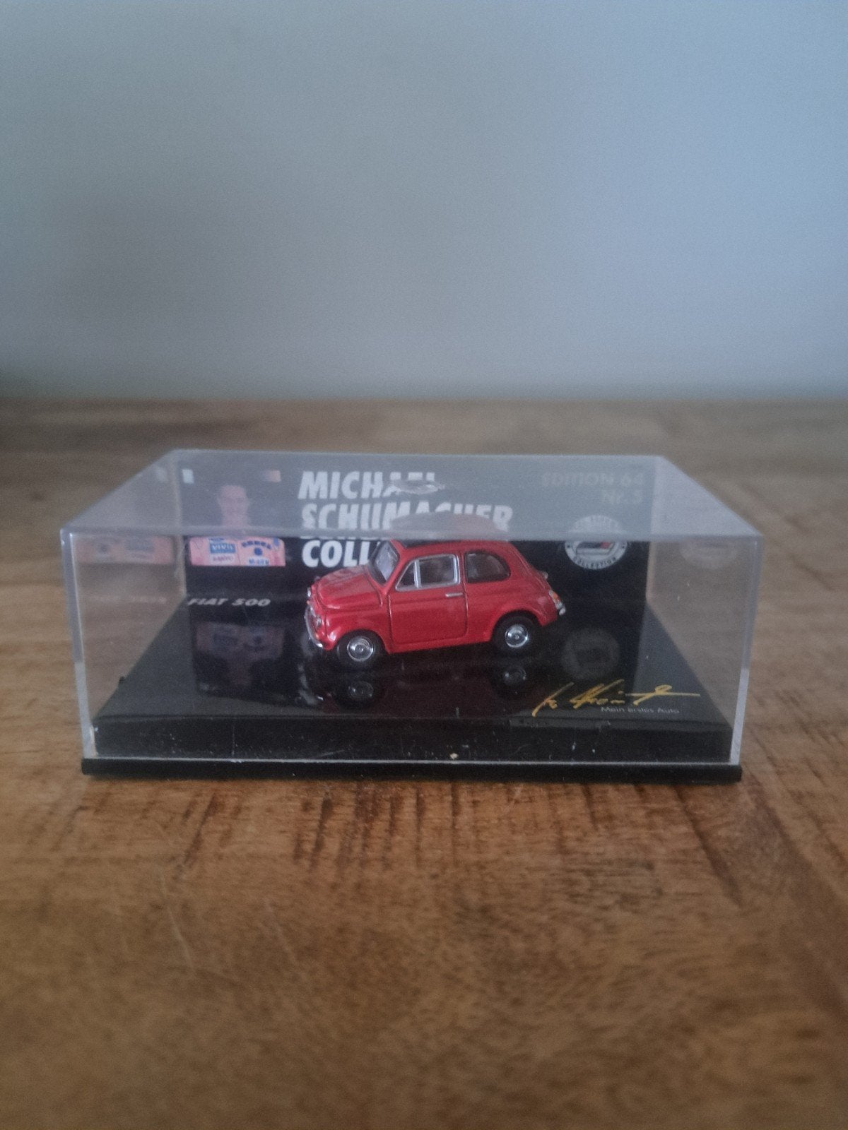 Micheal Schumacher collection pauls art model fiat 500, Gebruikt, Auto, West germany, Ophalen of Verzenden