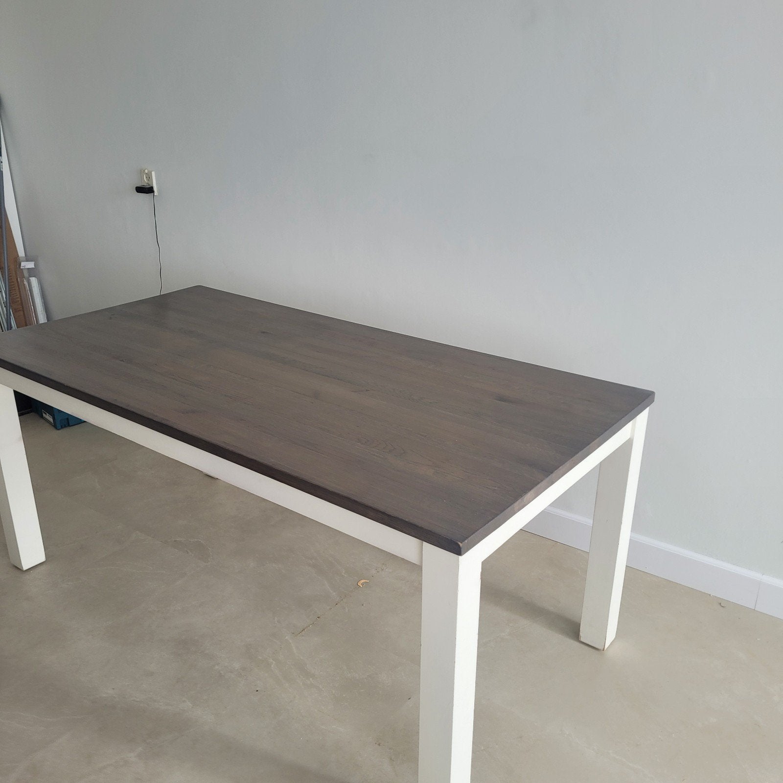 Donkerbruine Eettafel 180x90x80 cm, Huis en Inrichting, Tafels | Eettafels, Ophalen, Gebruikt, 50 tot 100 cm, 150 tot 200 cm