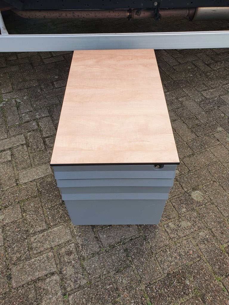 Ahrend ladeblok - 3 lades - grijs met trespa topblad, Ophalen, Minder dan 50 cm, 75 cm of meer, Kofferen 60, 5492 BP Sint-Oedenrode