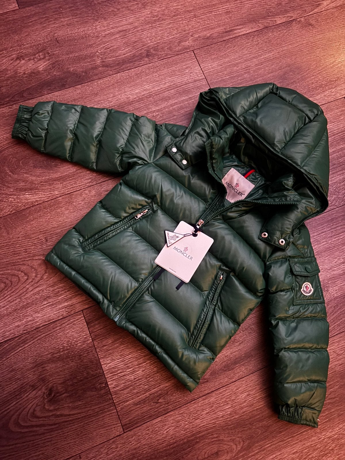 Moncler kinderjas, Ophalen, Nieuw, Overige maten, Groen