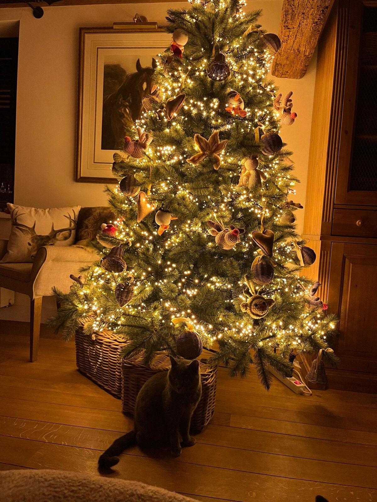 Kunst kerstboom Romagne blauw 230cm, Ophalen, Zo goed als nieuw