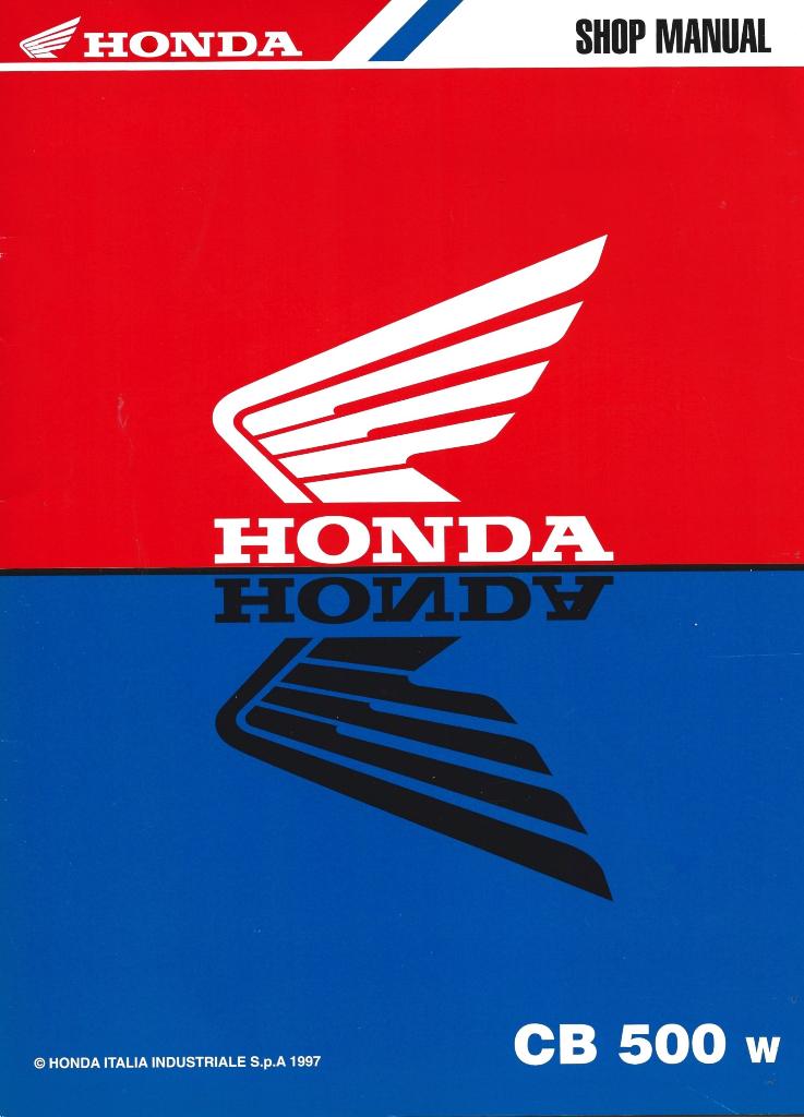 Honda CB500 Addendum shop manual (3620z), Motoren, Ophalen of Verzenden, Honda