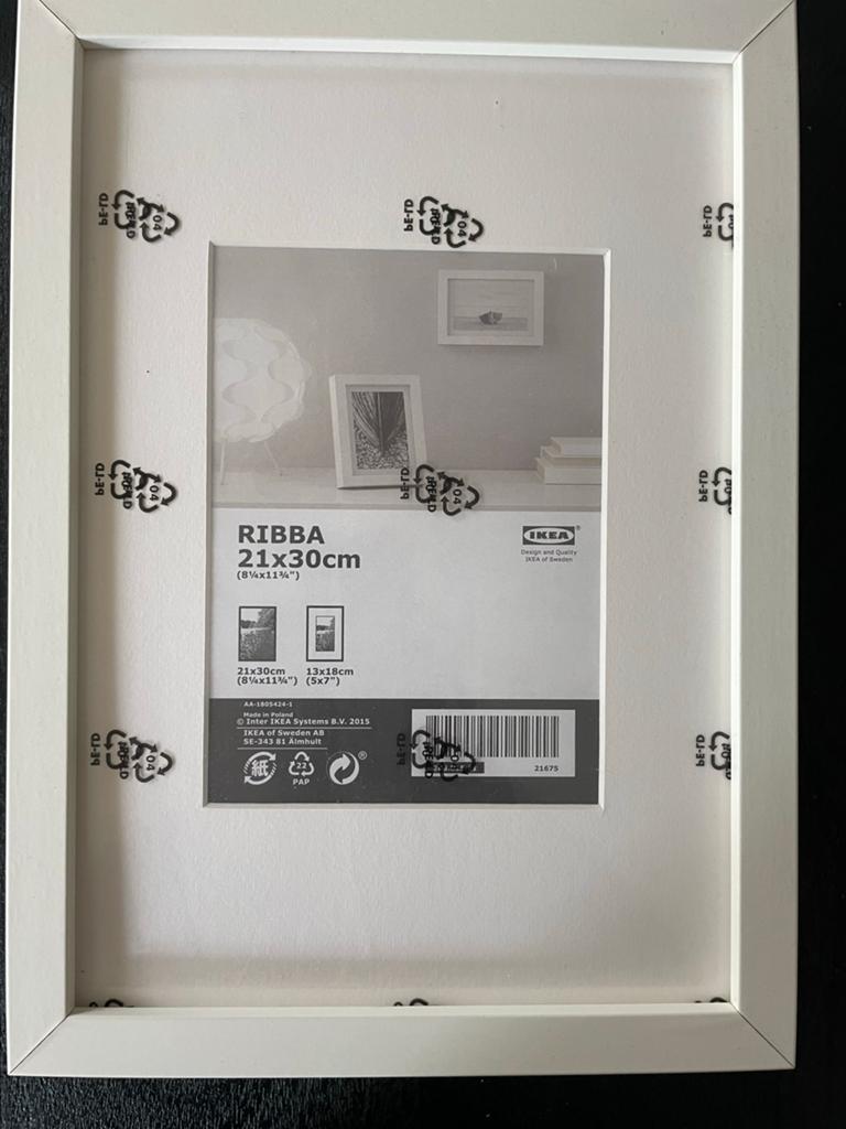IKEA RIBBA fotolijstjes - Diverse maten, wit, Ophalen of Verzenden, Gebruikt, Hout