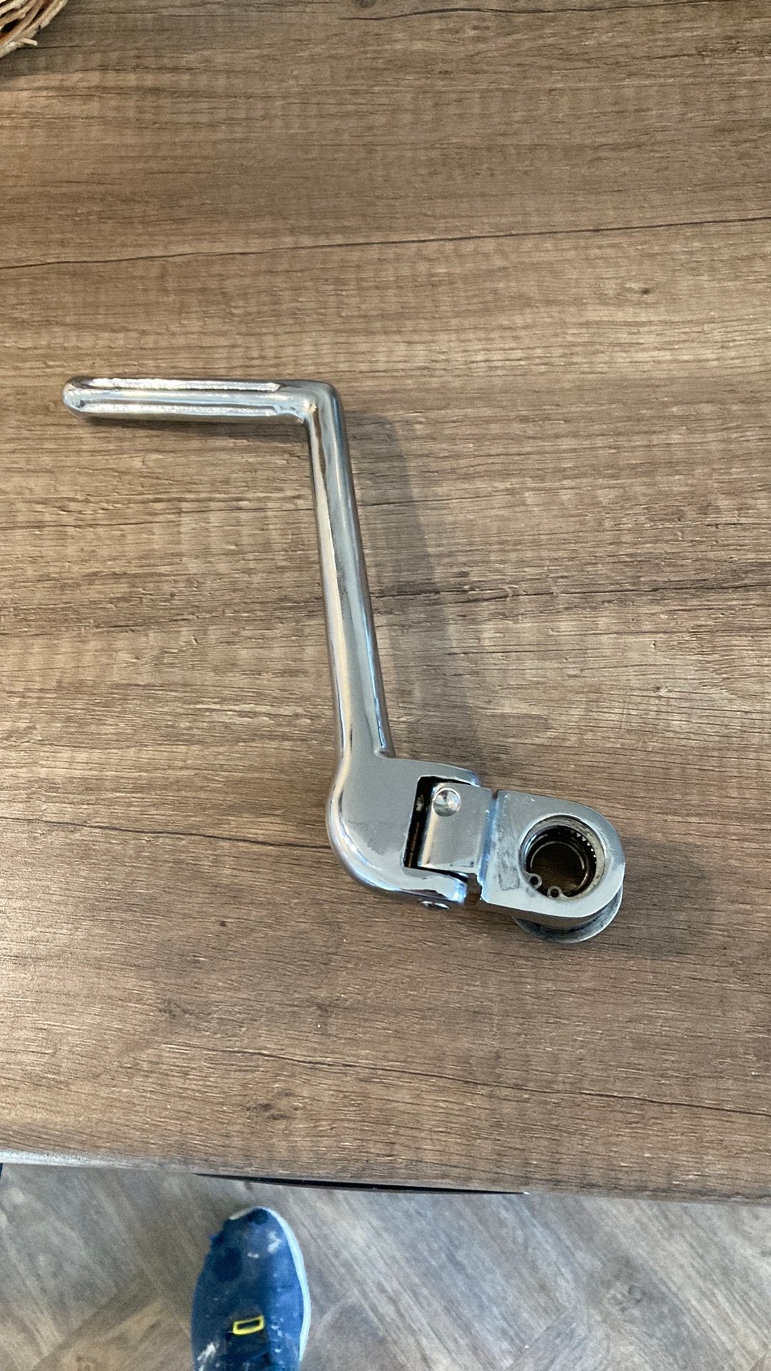 Te koop opnieuw verchroomde klapkickstarter, Ophalen of Verzenden, Zo goed als nieuw
