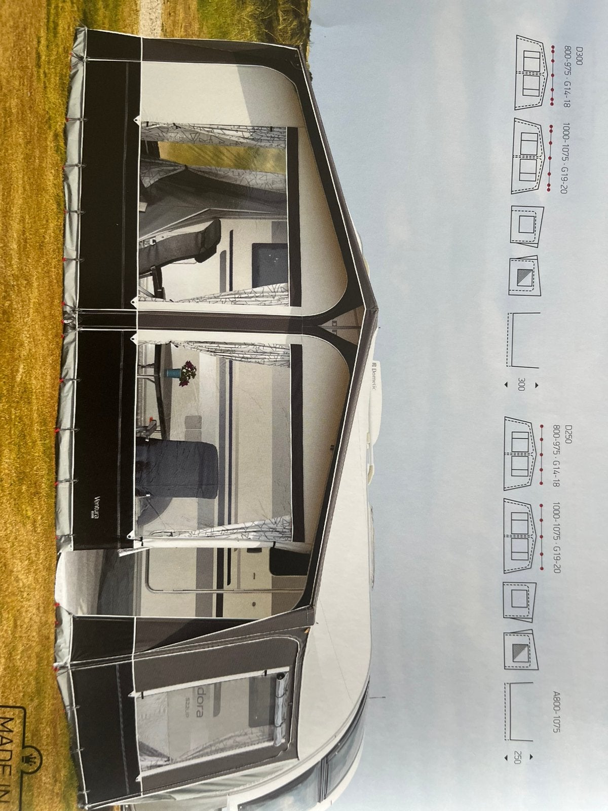 Te koop isabella ventura + eclipse luifel omloopmaat g16-925, Ophalen, Zo goed als nieuw