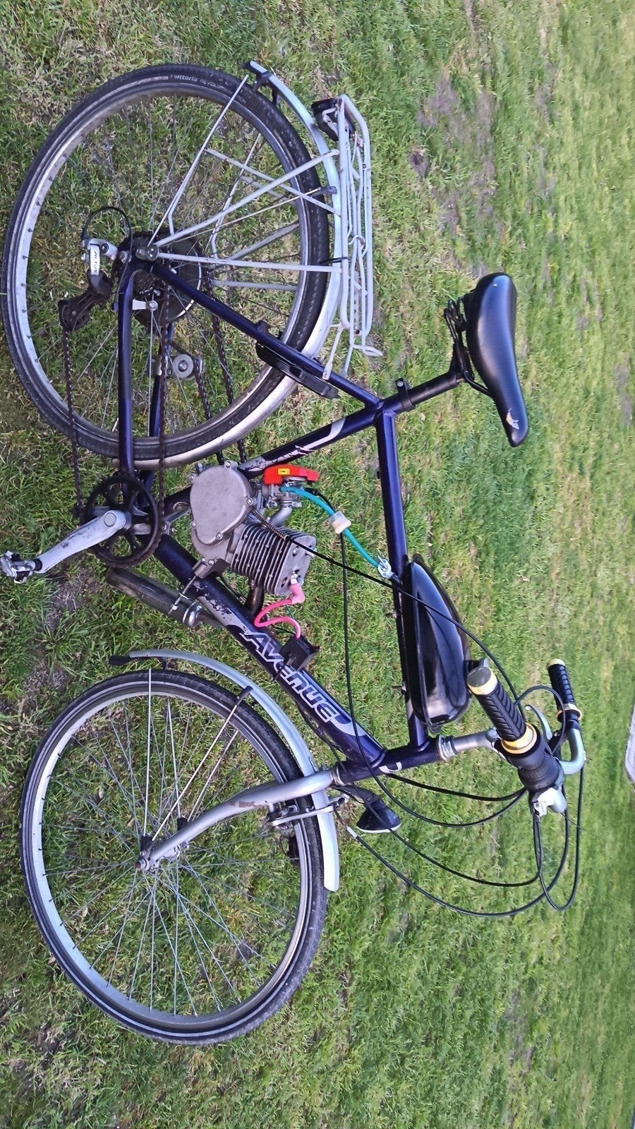 Avenue fiets met motorblok - Unieke gemotoriseerde fiets, Ophalen of Verzenden, Gebruikt, Blok, Overige merken