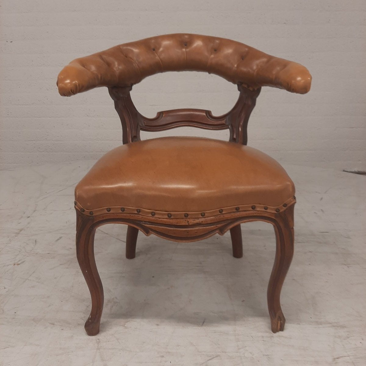 Antieke Bureaustoel - Willem III/Louis XV Stijl, Ophalen