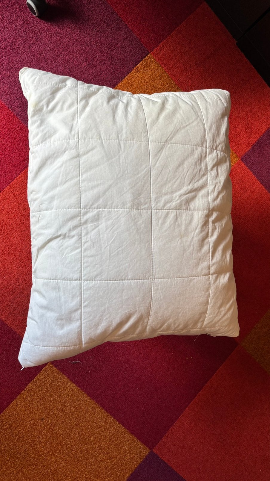 Pillow + pillow protector, Ophalen of Verzenden, Zo goed als nieuw, Wit, Vierkant
