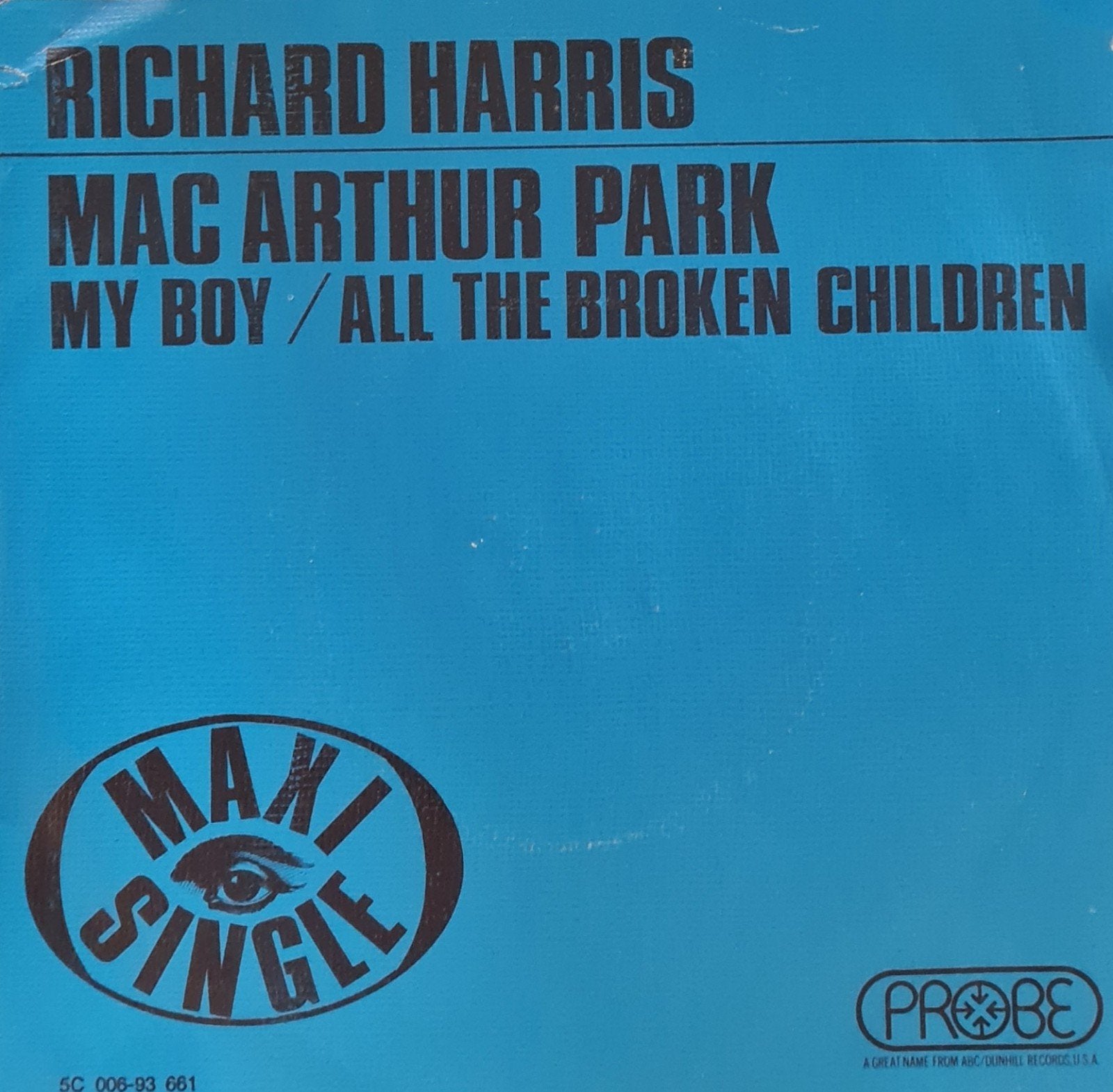 RICHARD HARRIS - MAC ARTHUR PARK, Ophalen of Verzenden, Gebruikt, Pop